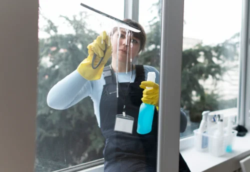 Nettoyage de vitres intérieures et extérieures à Salomé